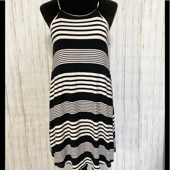 YA Los Angeles spaghetti strap striped dress - Picture 2 of 7